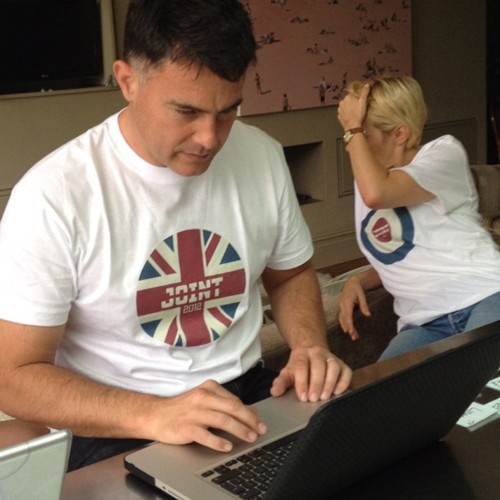 @damoncollins and @lorimeakin doing very important stuff. (Taken with instagram)